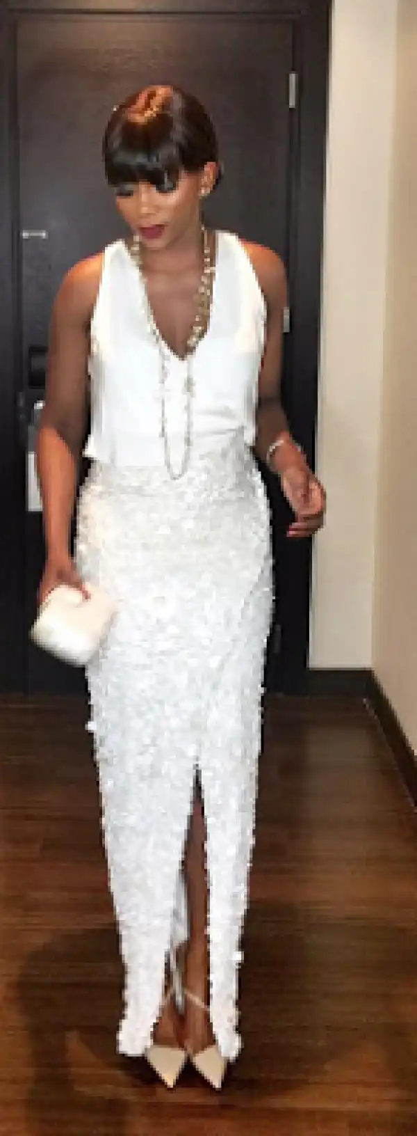 Aunty Genevieve Nnaji stuns for movie premiere